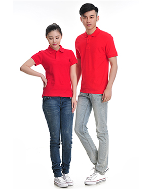 重庆CVC纯色翻领POLO衫